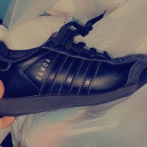 Adidas black shoes